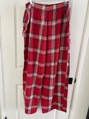 Colsie Red Plaid Flannel Pajama Pants
